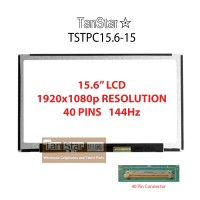   15.6" Laptop LCD Screen 1920x1080p 144Hz 40 Pins Embedded [TSTPC15.6-15]